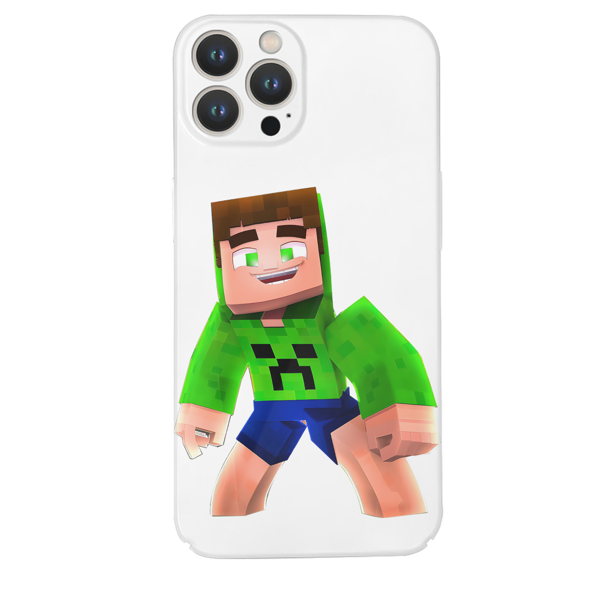 （画像用） マインクラフト ブロックの世界 Minecraft MC Block world 【iPhone 14シリーズ対応】ハードケース